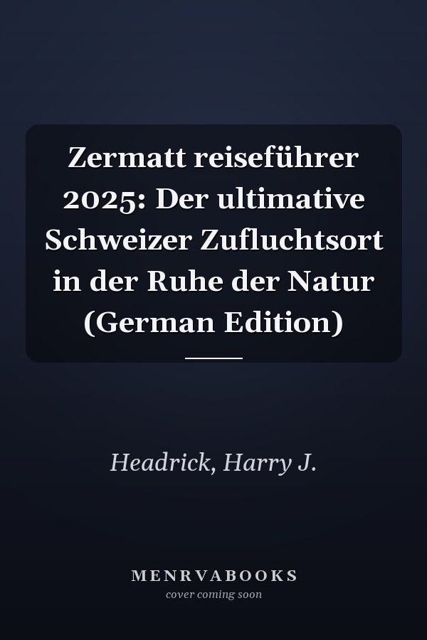 Zermatt reiseführer 2025: Der ultimative Schweizer Zufluchtsort in der Ruhe der Natur (German Edition)