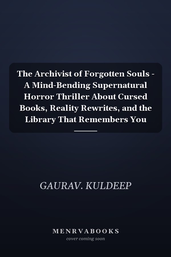 The Archivist of Forgotten Souls - A Mind-Bending Supernatural Horror Thriller About Cursed Books, Reality Rewrites, and the Library That Remembers You