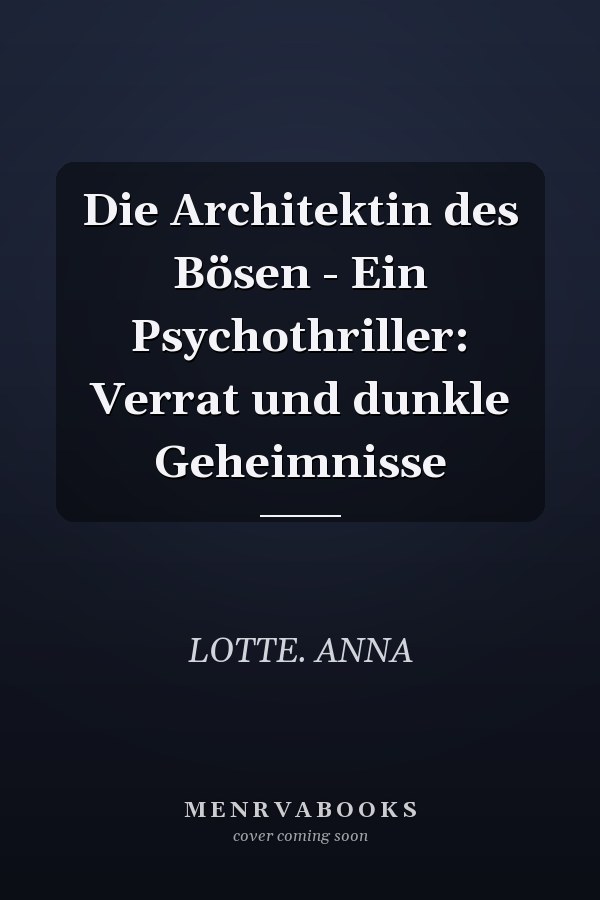 Die Architektin des Bösen - Ein Psychothriller: Verrat und dunkle Geheimnisse