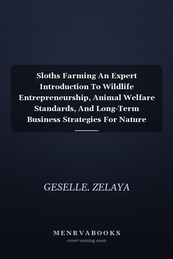 Sloths Farming An Expert Introduction To Wildlife Entrepreneurship, Animal Welfare Standards, And Long-Term Business Strategies For Nature Enthusiasts