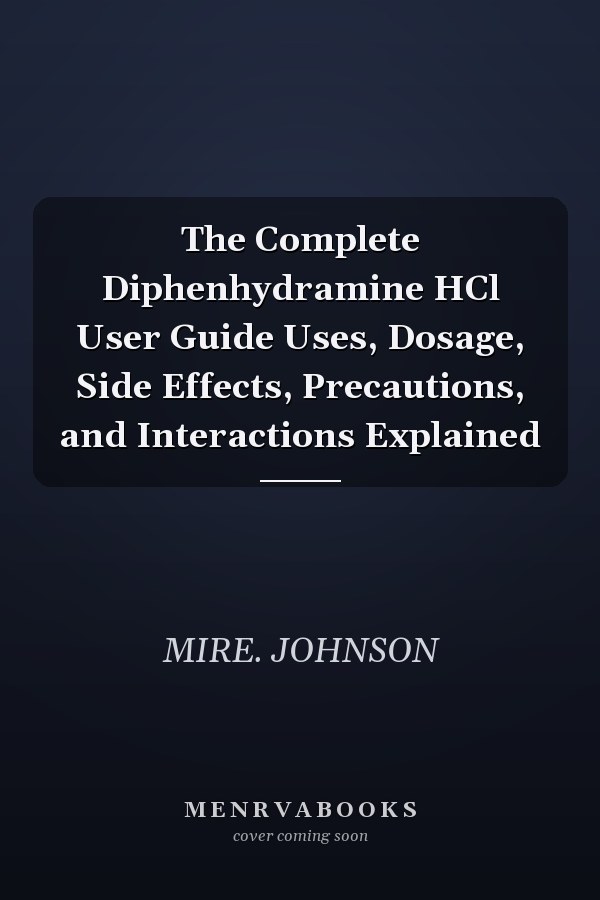 The Complete Diphenhydramine HCl User Guide Uses, Dosage, Side Effects, Precautions, and Interactions Explained