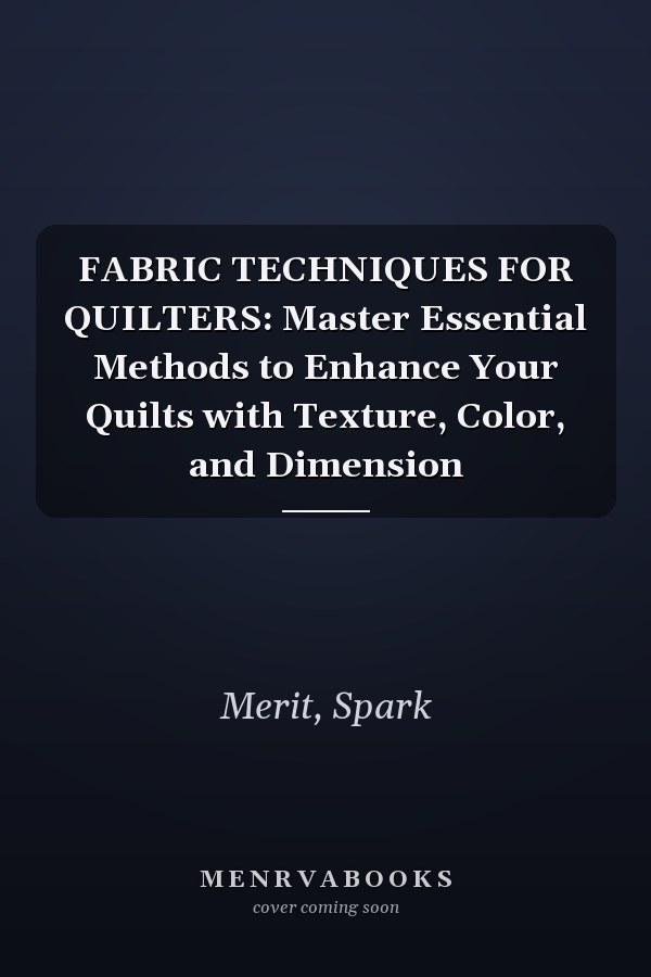FABRIC TECHNIQUES FOR QUILTERS: Master Essential Methods to Enhance Your Quilts with Texture, Color, and Dimension