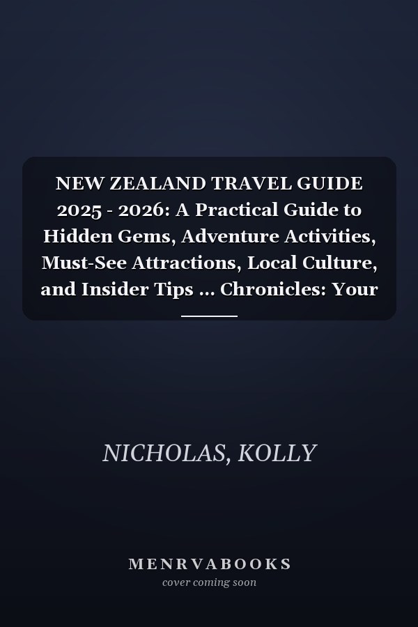 NEW ZEALAND TRAVEL GUIDE 2025 - 2026: A Practical Guide to Hidden Gems, Adventure Activities, Must-See Attractions, Local Culture, and Insider Tips ... Chronicles: Your Passport to Hidden Gems)