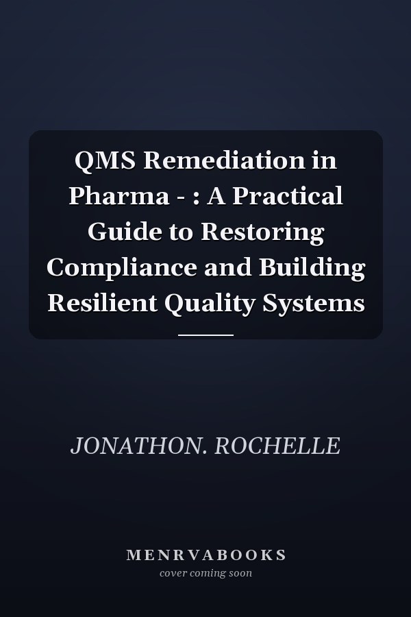 QMS Remediation in Pharma - : A Practical Guide to Restoring Compliance and Building Resilient Quality Systems
