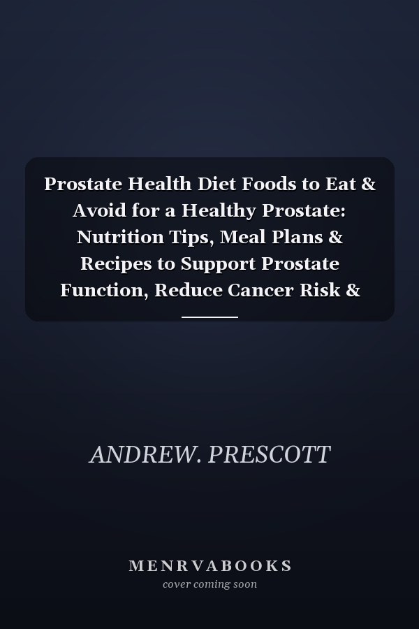 Prostate Health Diet Foods to Eat & Avoid for a Healthy Prostate: Nutrition Tips, Meal Plans & Recipes to Support Prostate Function, Reduce Cancer Risk & Boost Men's Wellness