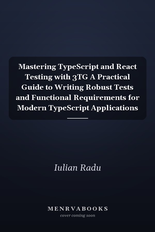 Mastering TypeScript and React Testing with 3TG A Practical Guide to Writing Robust Tests and Functional Requirements for Modern TypeScript Applications