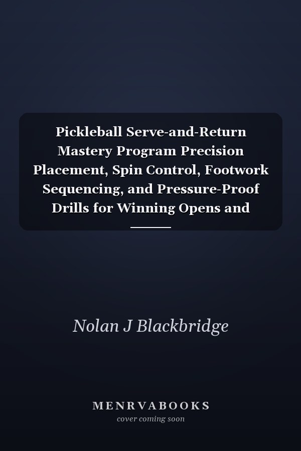 Pickleball Serve-and-Return Mastery Program Precision Placement, Spin Control, Footwork Sequencing, and Pressure-Proof Drills for Winning Opens and League Play