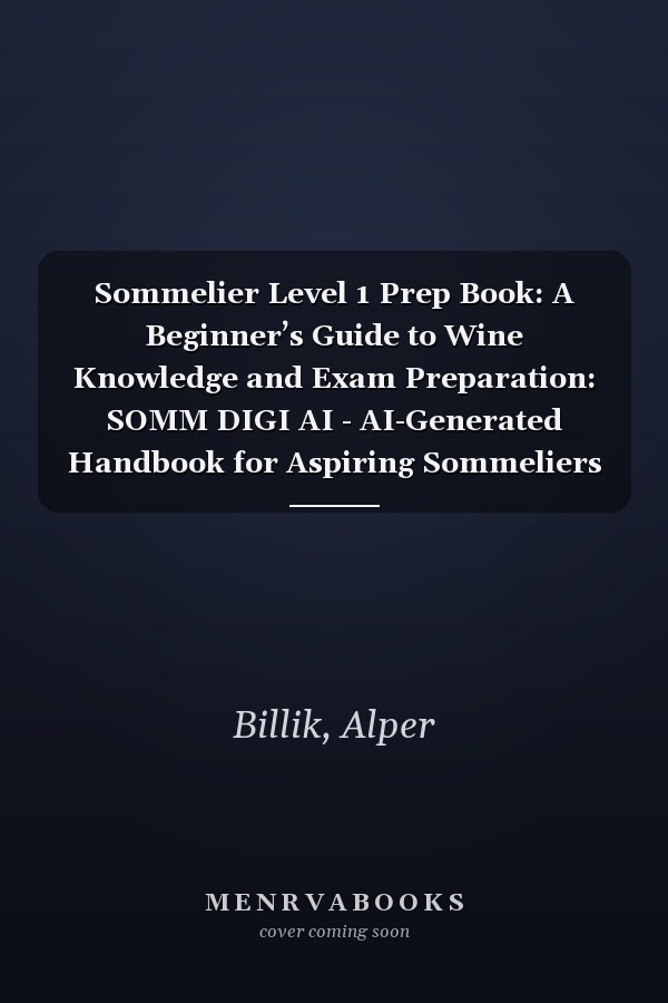 Sommelier Level 1 Prep Book: A Beginner’s Guide to Wine Knowledge and Exam Preparation: SOMM DIGI AI - AI-Generated Handbook for Aspiring Sommeliers