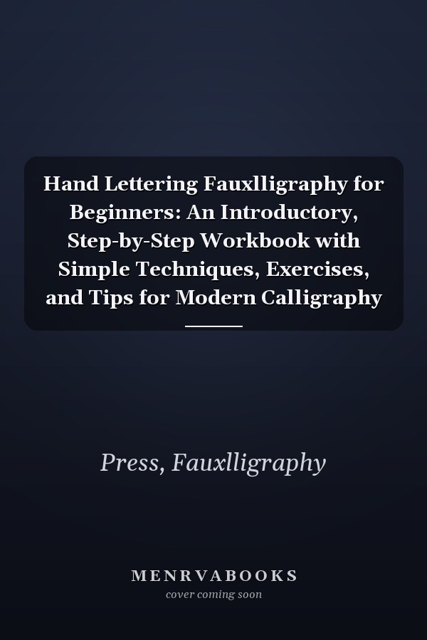 Hand Lettering Fauxlligraphy for Beginners: An Introductory, Step-by-Step Workbook with Simple Techniques, Exercises, and Tips for Modern Calligraphy