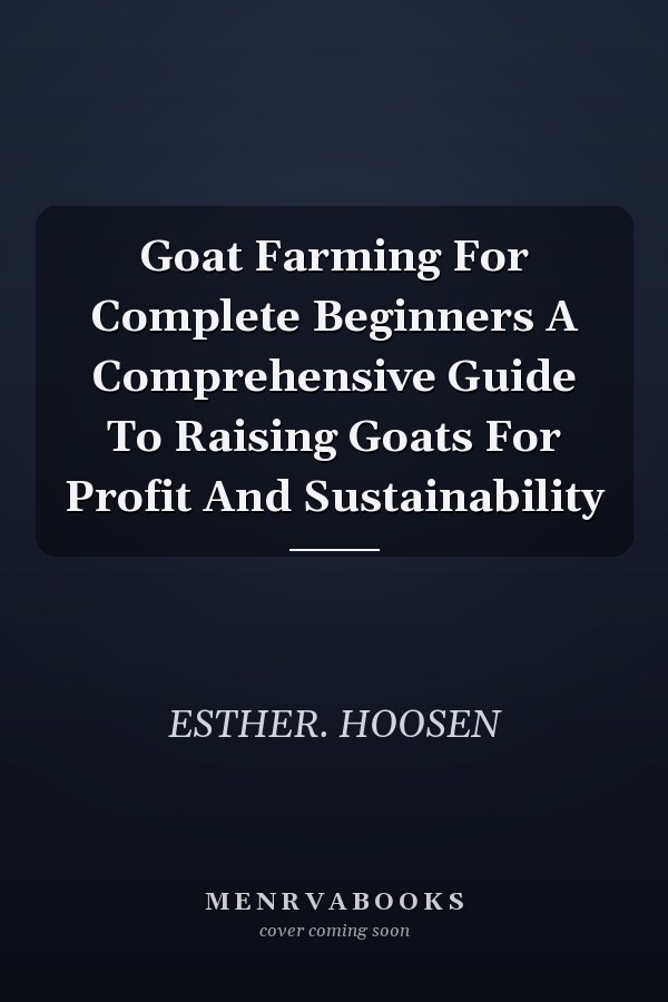Goat Farming For Complete Beginners A Comprehensive Guide To Raising Goats For Profit And Sustainability