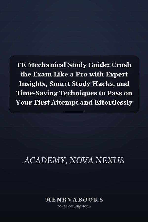 FE Mechanical Study Guide: Crush the Exam Like a Pro with Expert Insights, Smart Study Hacks, and Time-Saving Techniques to Pass on Your First Attempt and Effortlessly Secure Your Dream Career