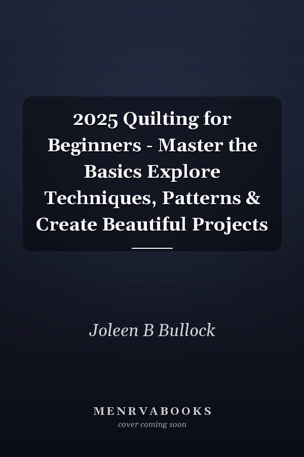 2025 Quilting for Beginners - Master the Basics Explore Techniques, Patterns & Create Beautiful Projects