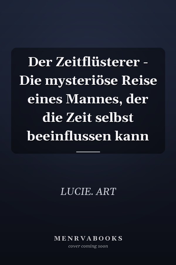 Der Zeitflüsterer - Die mysteriöse Reise eines Mannes, der die Zeit selbst beeinflussen kann