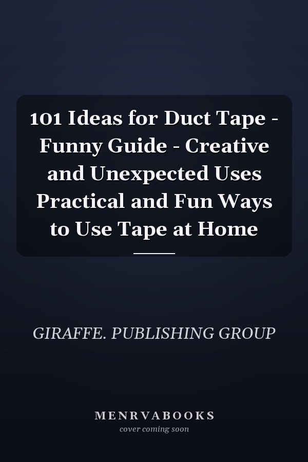101 Ideas for Duct Tape - Funny Guide - Creative and Unexpected Uses Practical and Fun Ways to Use Tape at Home