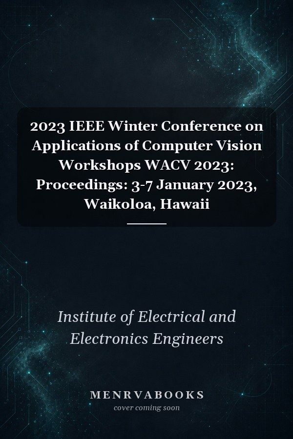 2023 IEEE Winter Conference on Applications of Computer Vision Workshops WACV 2023: Proceedings: 3-7 January 2023, Waikoloa, Hawaii