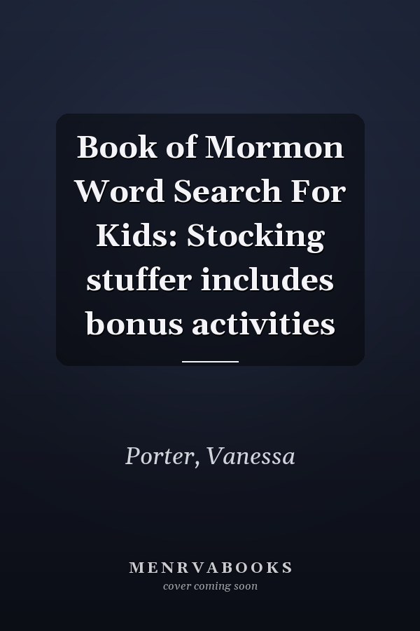 Book of Mormon Word Search For Kids: Stocking stuffer includes bonus activities