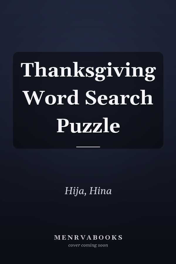 Thanksgiving Word Search Puzzle