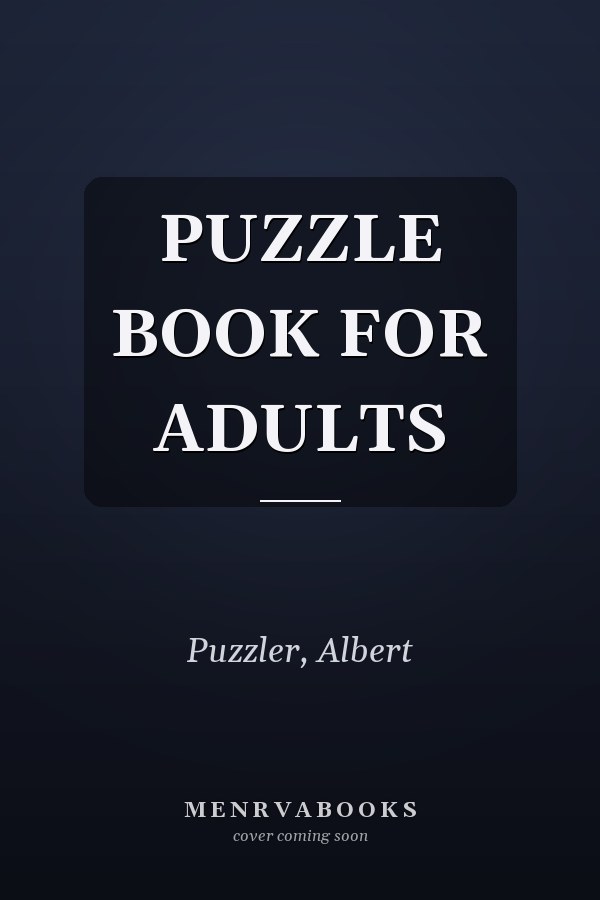 PUZZLE BOOK FOR ADULTS