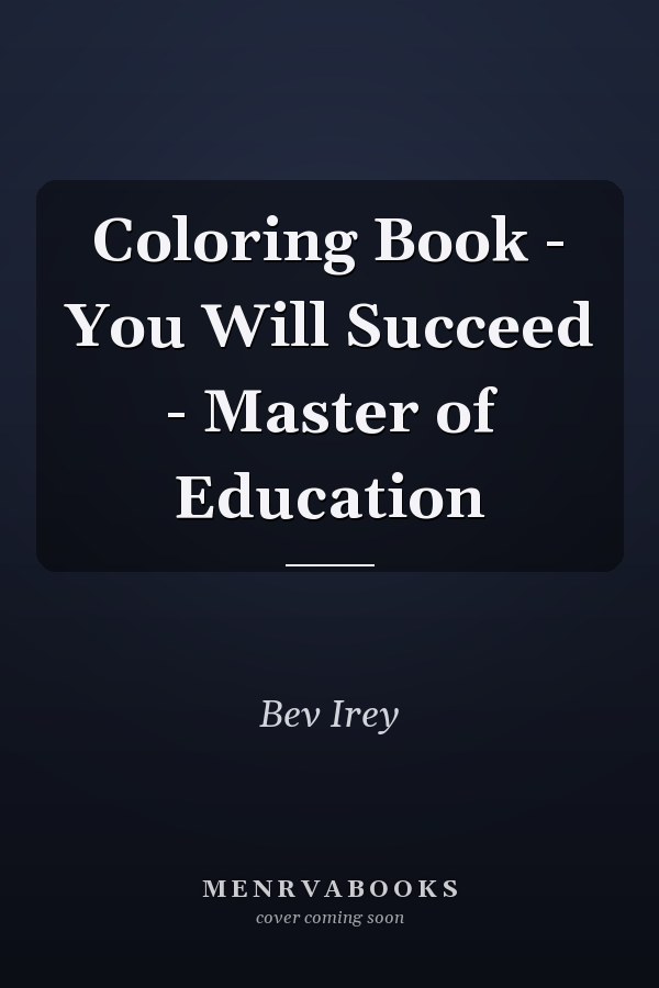 Coloring Book - You Will Succeed - Master of Education