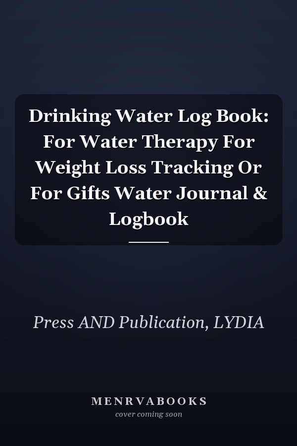 Drinking Water Log Book: For Water Therapy For Weight Loss Tracking Or For Gifts Water Journal & Logbook