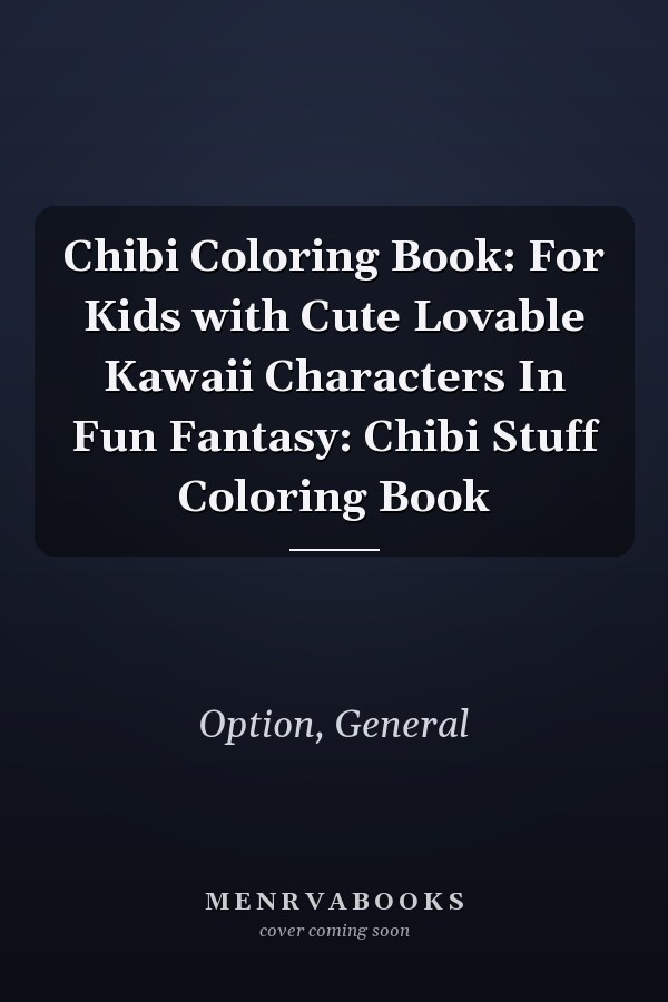 Chibi Coloring Book: For Kids with Cute Lovable Kawaii Characters In Fun Fantasy: Chibi Stuff Coloring Book