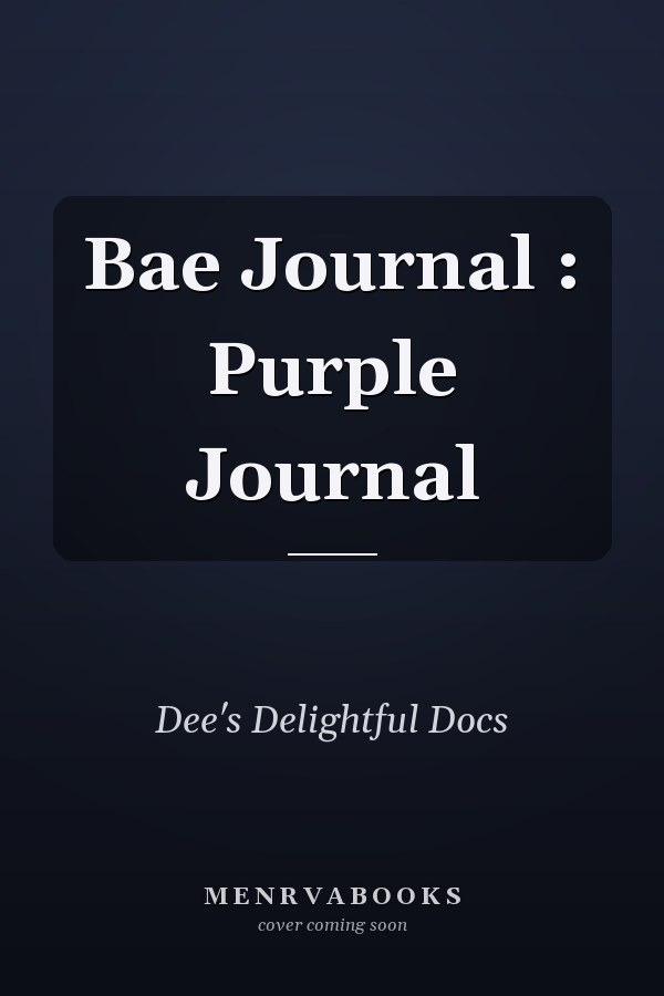 Bae Journal : Purple Journal
