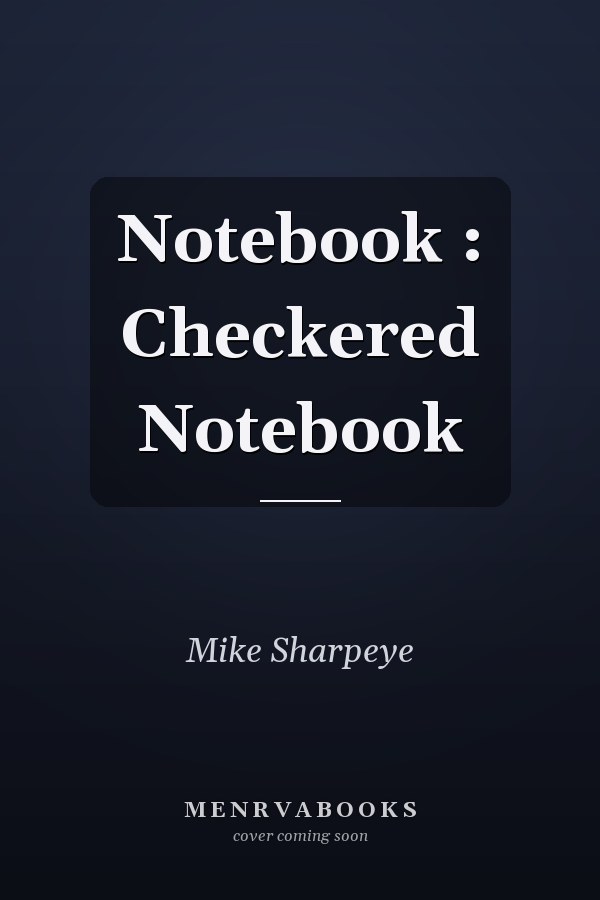 Notebook : Checkered Notebook