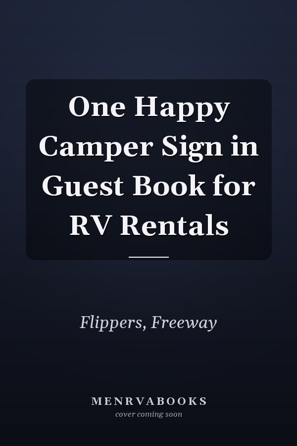 One Happy Camper Sign in Guest Book for RV Rentals