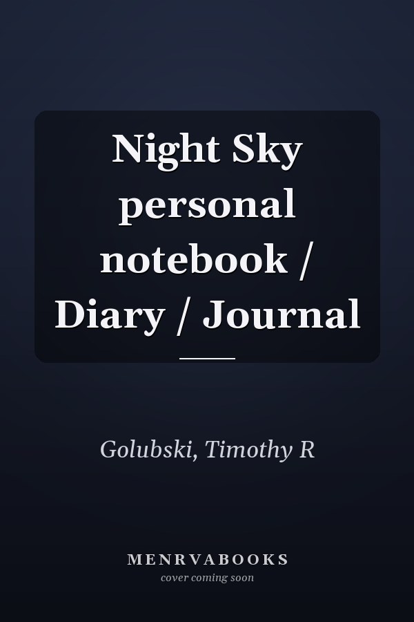 Night Sky personal notebook / Diary / Journal
