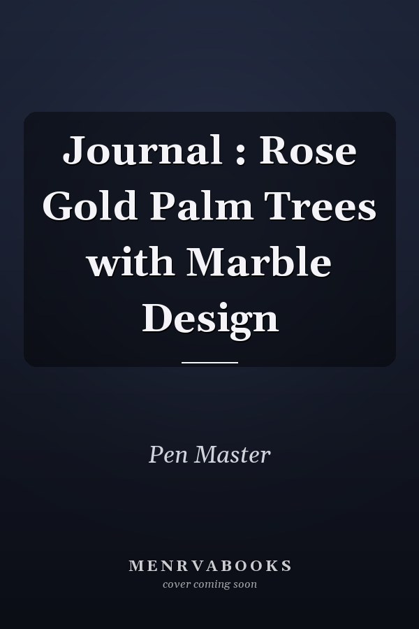 Journal : Rose Gold Palm Trees with Marble Design