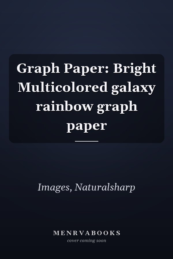 Graph Paper: Bright Multicolored galaxy rainbow graph paper