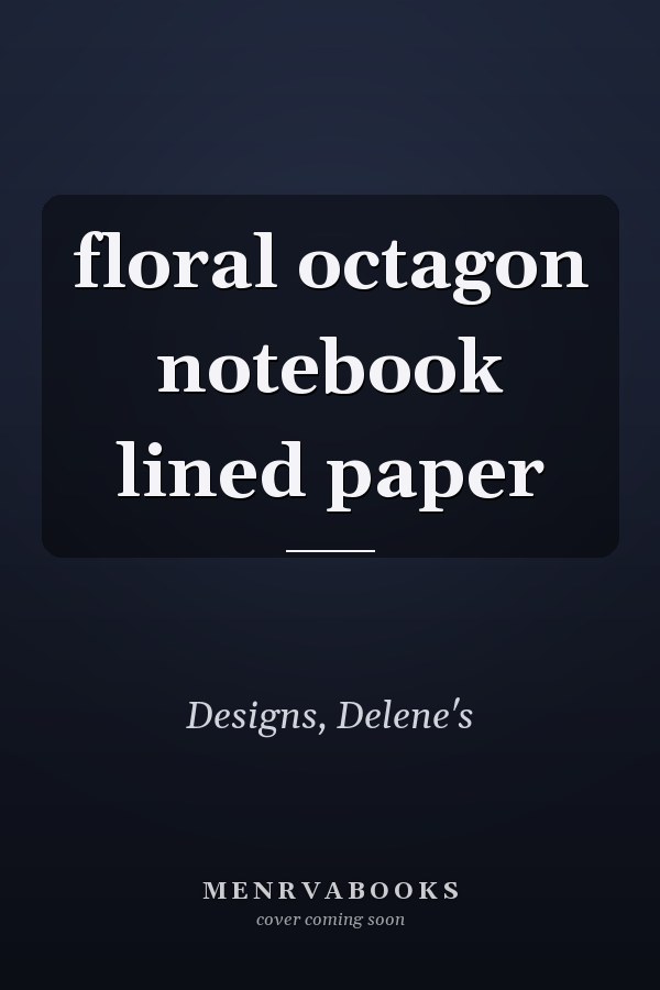 floral octagon notebook lined paper