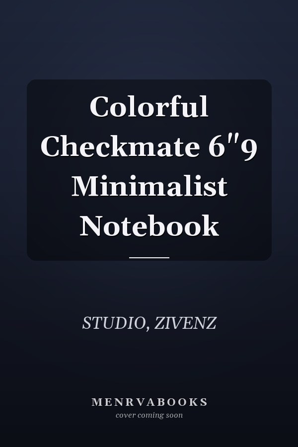 Colorful Checkmate 6"9 Minimalist Notebook