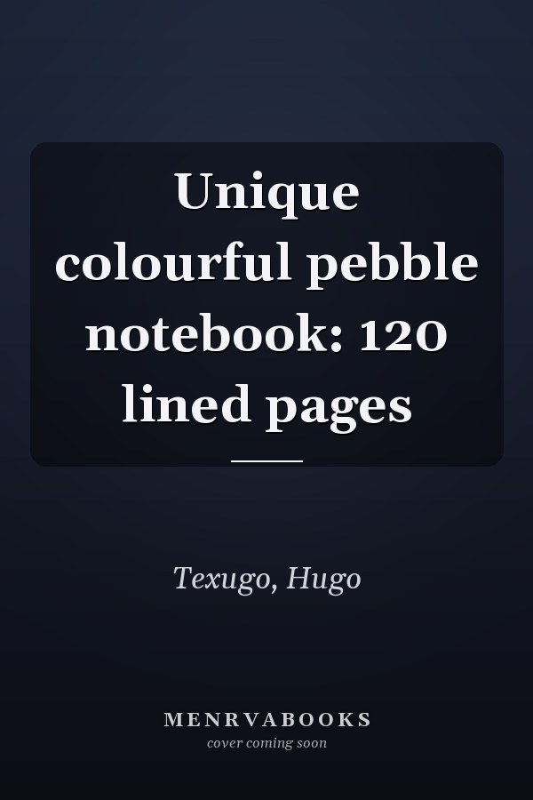Unique colourful pebble notebook: 120 lined pages
