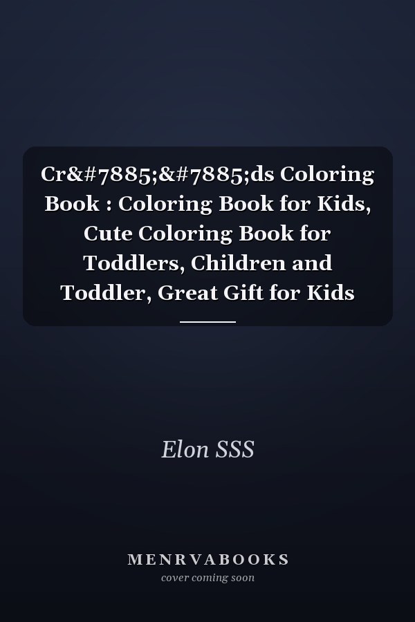 Crọọds Coloring Book : Coloring Book for Kids, Cute Coloring Book for Toddlers, Children and Toddler, Great Gift for Kids
