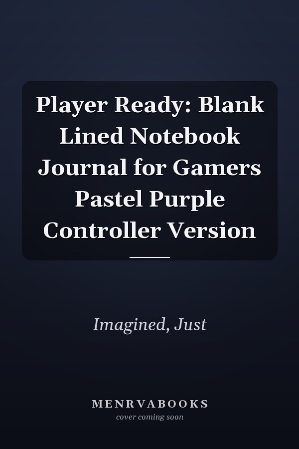 Player Ready: Blank Lined Notebook Journal for Gamers Pastel Purple Controller Version