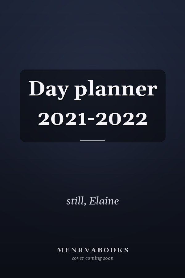 Day planner 2021-2022