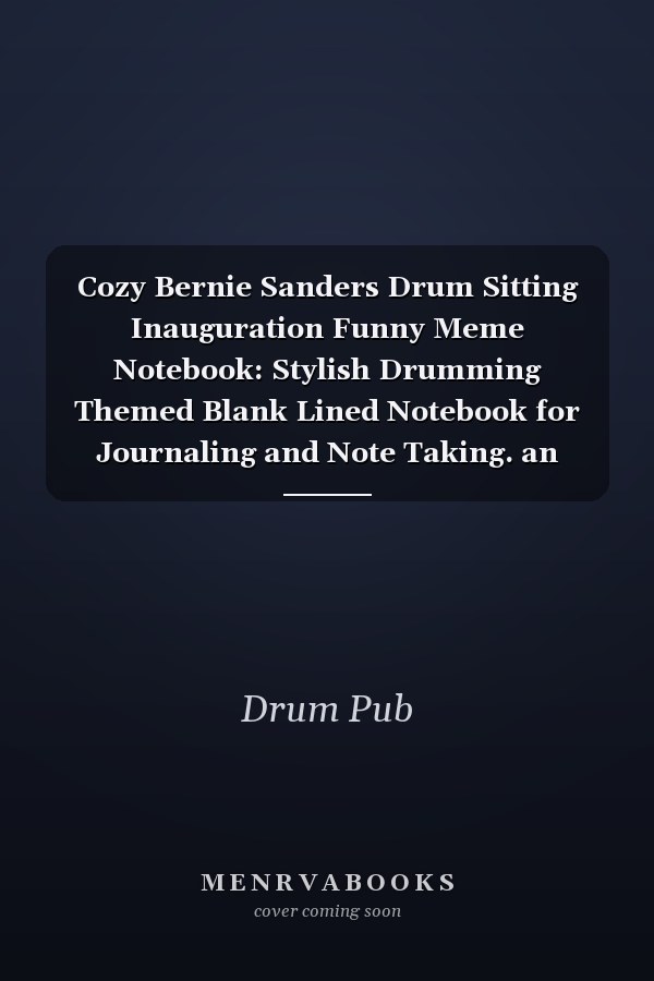 Cozy Bernie Sanders Drum Sitting Inauguration Funny Meme Notebook: Stylish Drumming Themed Blank Lined Notebook for Journaling and Note Taking. an Ideal Gift for Anyone Who Loves Music