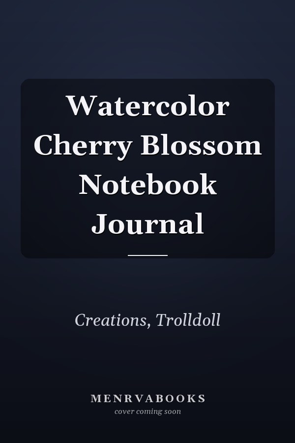 Watercolor Cherry Blossom Notebook Journal