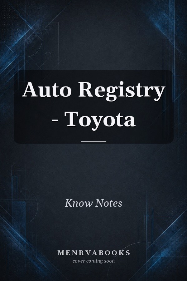 Auto Registry - Toyota