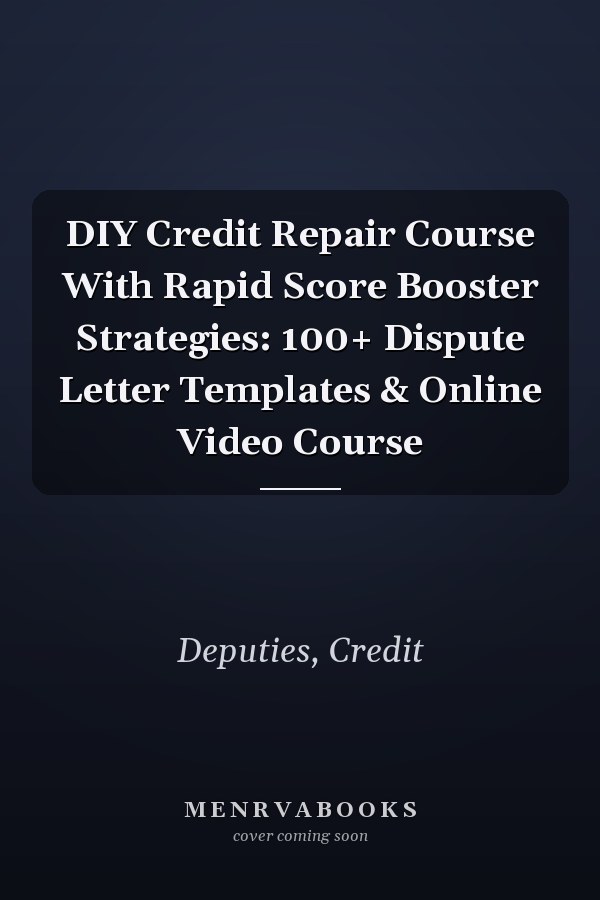 DIY Credit Repair Course With Rapid Score Booster Strategies: 100+ Dispute Letter Templates & Online Video Course