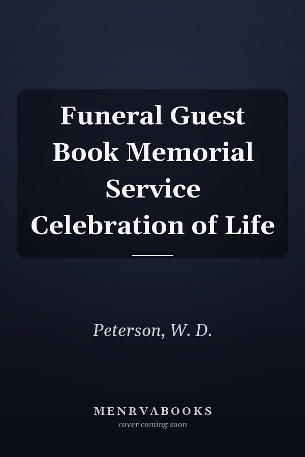 Funeral Guest Book Memorial Service Celebration of Life