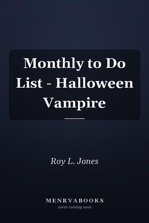 Monthly to Do List - Halloween Vampire