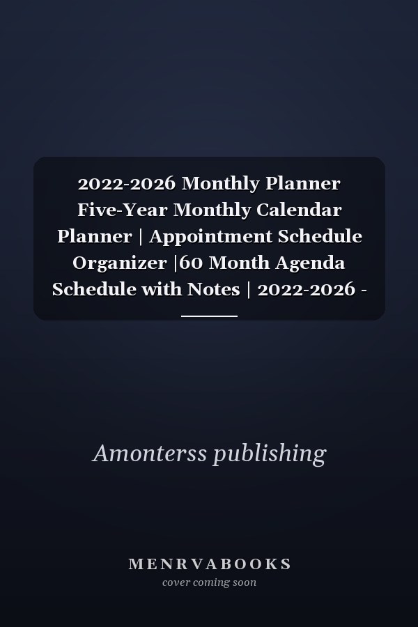 2022-2026 Monthly Planner Five-Year Monthly Calendar Planner | Appointment Schedule Organizer |60 Month Agenda Schedule with Notes | 2022-2026 - Year Goal, Birthday and Password Log ( Beautiful Cats Cover )
