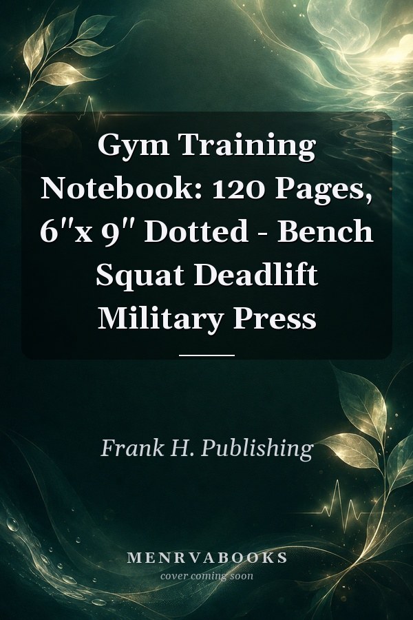 Gym Training Notebook: 120 Pages, 6"x 9" Dotted - Bench Squat Deadlift Military Press