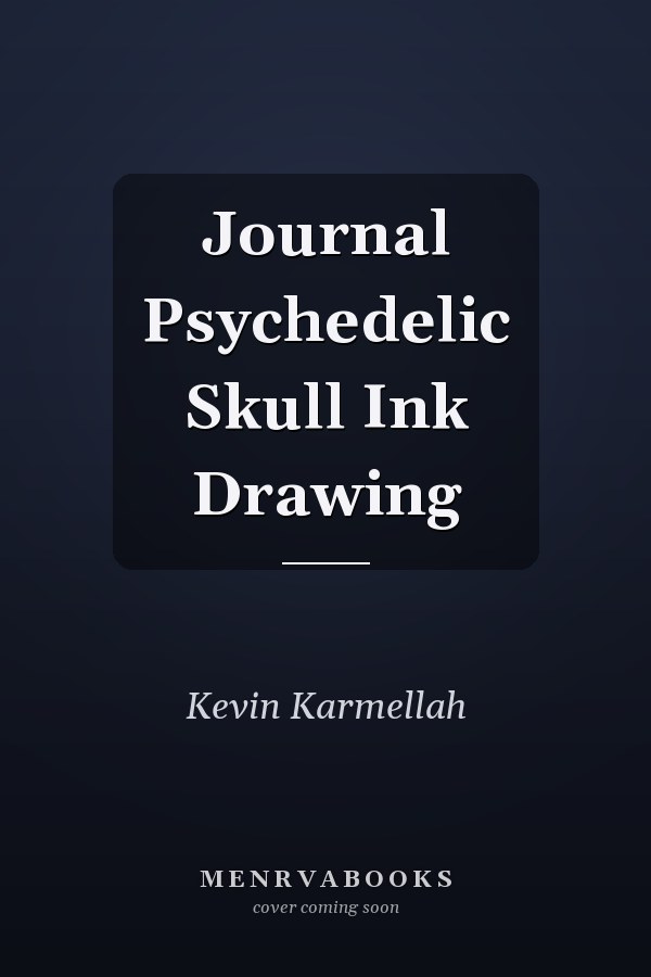 Journal Psychedelic Skull Ink Drawing