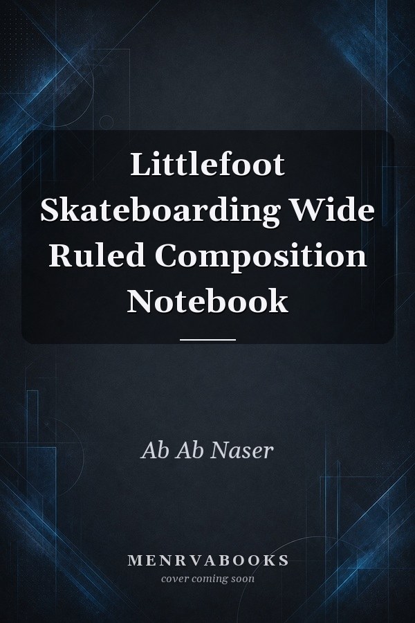 Littlefoot Skateboarding Wide Ruled Composition Notebook