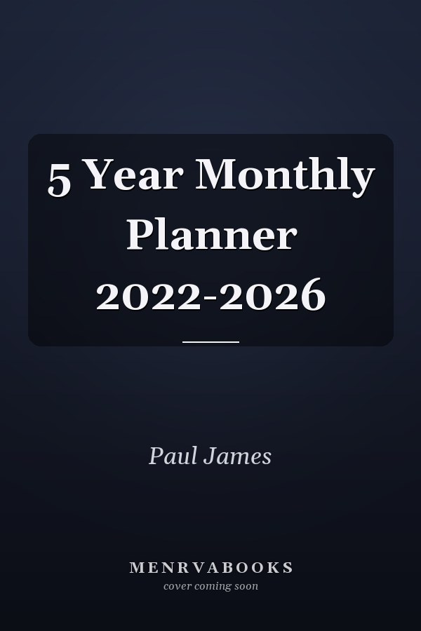 5 Year Monthly Planner 2022-2026