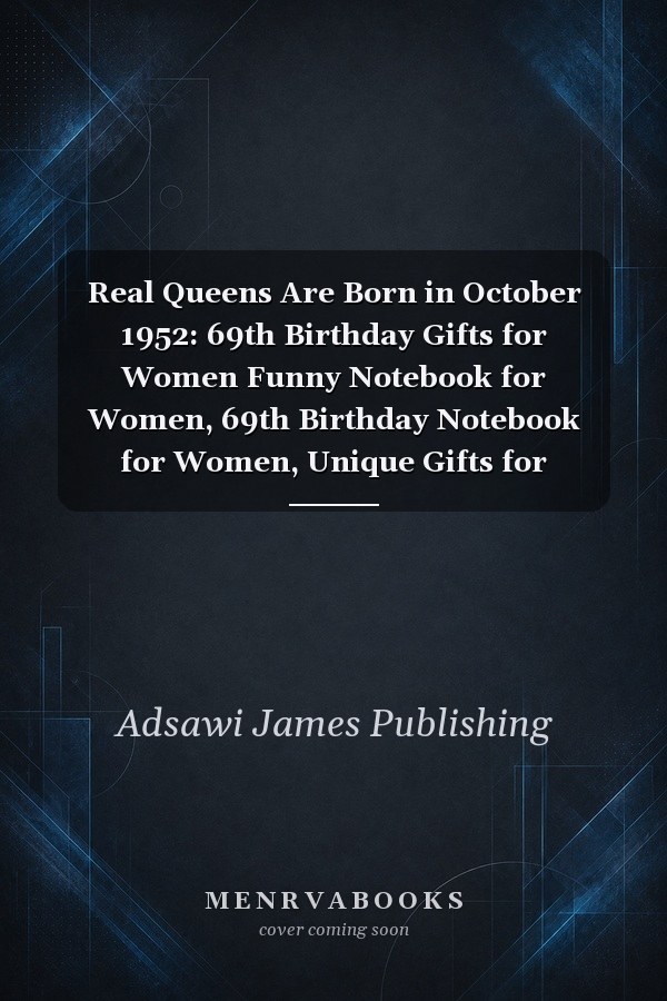 Real Queens Are Born in October 1952: 69th Birthday Gifts for Women Funny Notebook for Women, 69th Birthday Notebook for Women, Unique Gifts for Women Born in October 1952