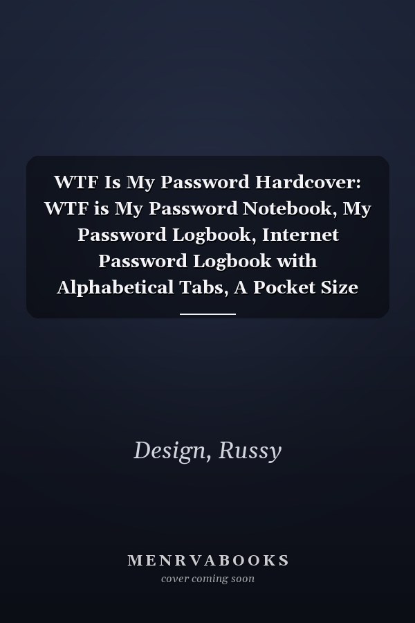 WTF Is My Password Hardcover: WTF is My Password Notebook, My Password Logbook, Internet Password Logbook with Alphabetical Tabs, A Pocket Size (Flamingo with Pink Color Hardcover)